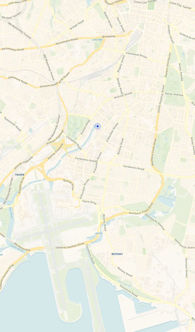 Map of the Alexandria service area and the surrounding suburbs we cover.