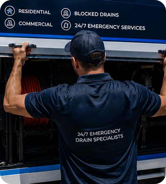 Licensed blocked drain plumber servicing a Alexandria home